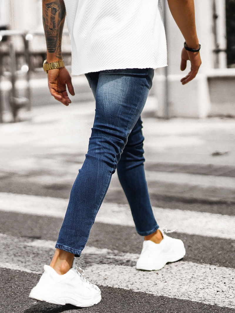 Pantalón de hombre azul oscuro OZONEE NB/MP0004BSZ