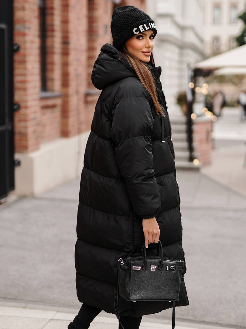 Chaqueta de mujer negra OZONEE JS/5M3163/392Z