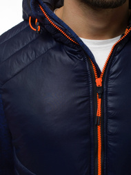 Chaqueta de hombre azul marino OZONEE JS/KS2001K