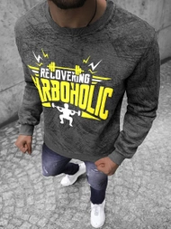 Sudadera de hombre grafito OZONEE JS/Y10089