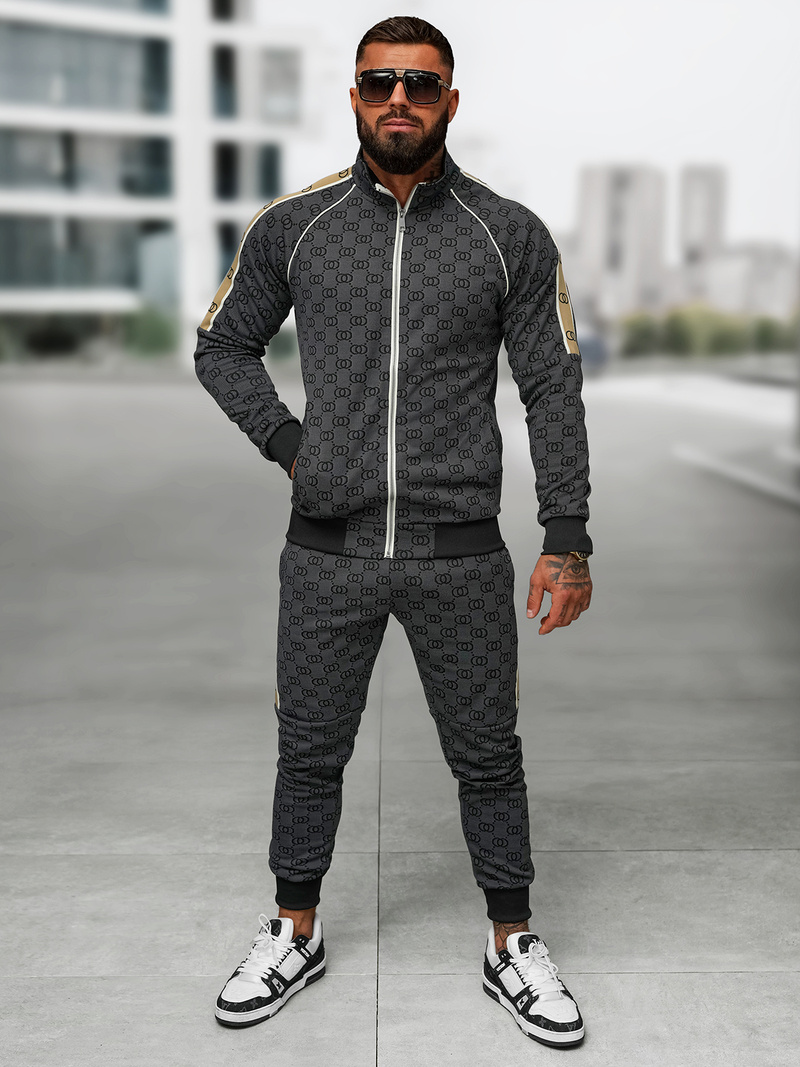 Chándal de hombre negro OZONEE O/FF5110AB