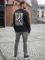 Sudadera de hombre negra OZONEE JS/65B3919/3