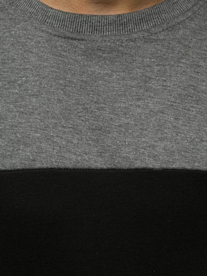 Sudadera de hombre grafito OZONEE JS/JZ11039