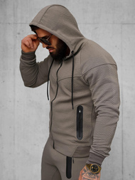 Chándal de hombre beige-gris OZONEE O/FF3705AB