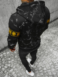 Sudadera de hombre negra OZONEE JS/B8125