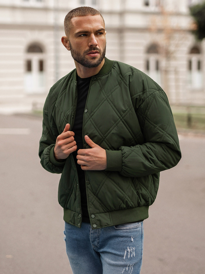 Chaqueta de hombre verde OZONEE JS/84M3020/136Z