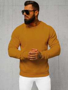 Sudadera de hombre camel OZONEE JS/2001-10Z