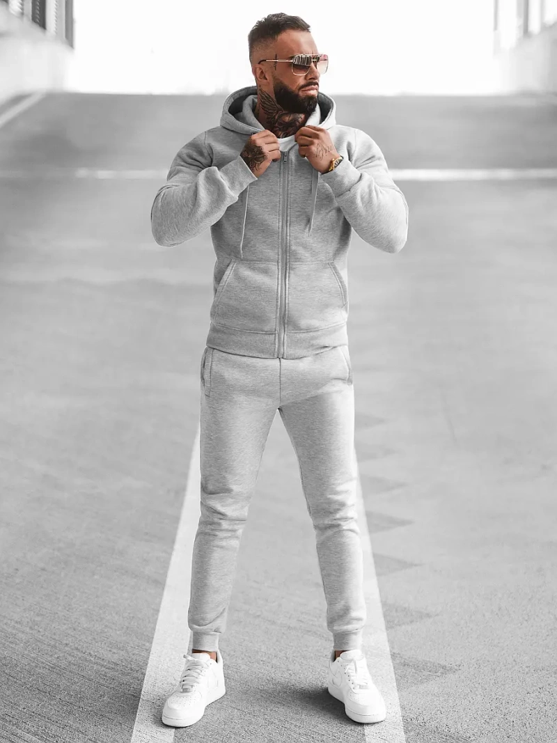Chándal de hombre gris OZONEE JS/68C10386/2Z