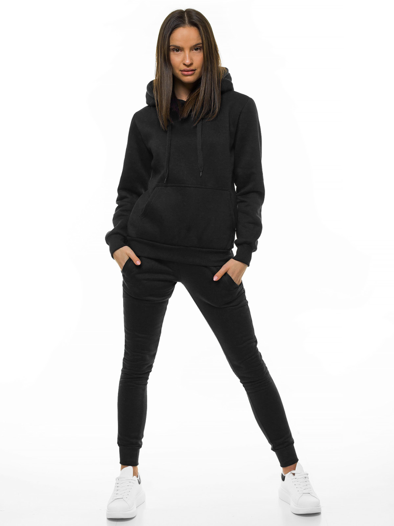 Pantalón de chándal para mujer negras OZONEE JS/CK01