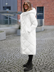 Chaqueta de mujer blanca OZONEE JS/5M3173/281Z