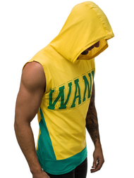 Camiseta sin mangas de hombre amarilla OZONEE B/60042Z