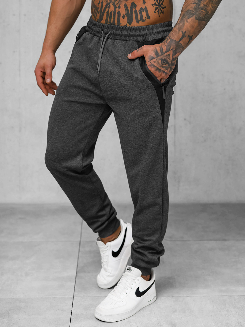 Pantalón de chándal de hombre grafito OZONEE JS/15K1813/5
