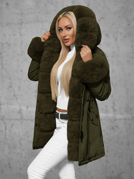 Chaqueta de mujer en verde OZONEE JS/16M9062/136Z