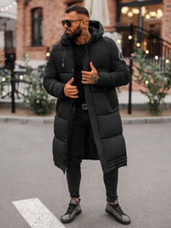 Chaqueta de hombre negra OZONEE JS/19M1290/392