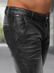 Vaqueros de hombre negras OZONEE NB/MP0091N