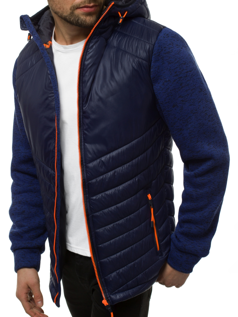 Chaqueta de hombre azul marino OZONEE JS/KS2001K