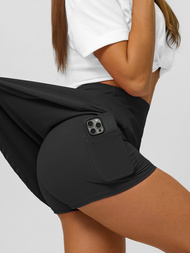 Falda deportiva con leggings negra OZONEE JS/17K590/3