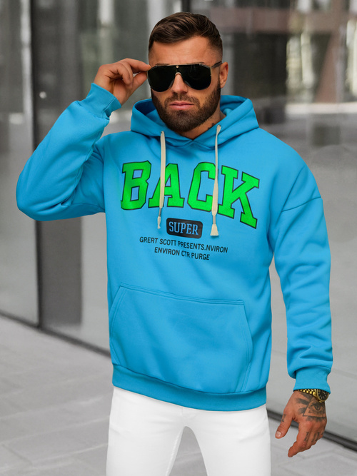 Sudadera de hombre azul OZONEE O/TT30513