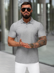 Polo de hombre gris OZONEE NB/MT3142