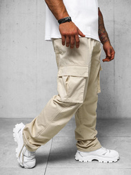 Pantalón de hombre beige OZONEE O/G3179Z