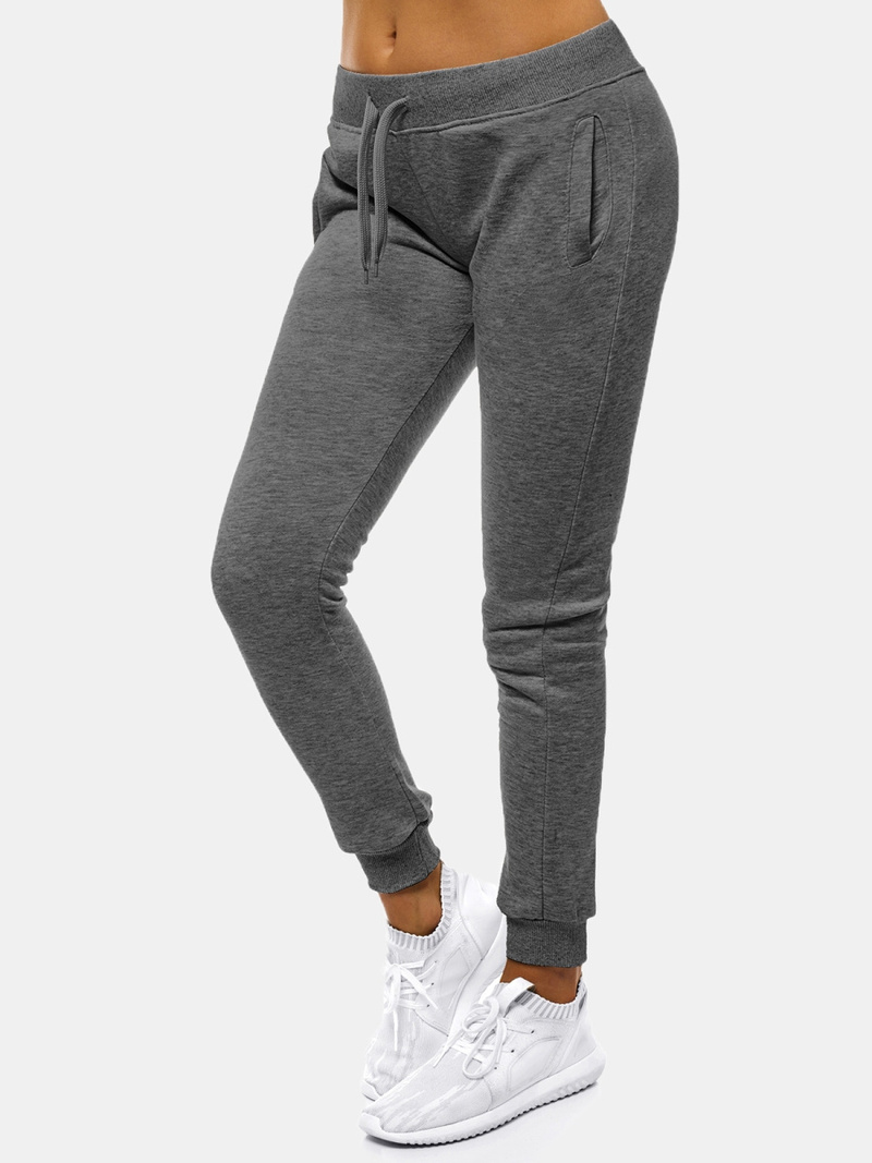 Pantalón de chándal para mujer grafito OZONEE JS/CK01