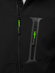 Chaqueta de hombre negra-verde OZONEE GE/12262