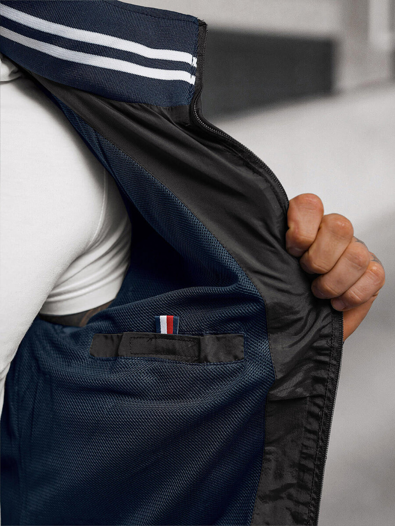 Chaqueta de hombre negra OZONEE JS/5M3101/392Z