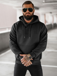 Sudadera de hombre negra OZONEE JS/27B6502/3Z