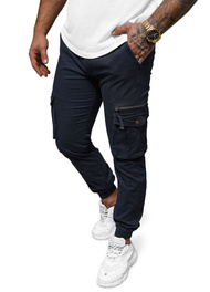 Pantalón chino jogger de hombre azul marino OZONEE NB/MP0201BS