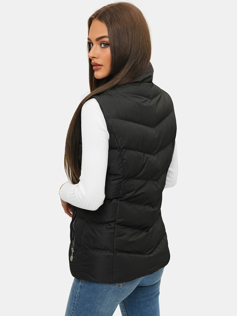 Chaleco de mujer negro OZONEE JS/M719/392