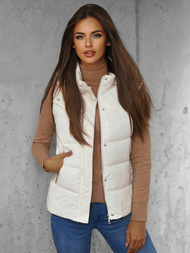 Chaleco de mujer blanco OZONEE O/SW025/10Z