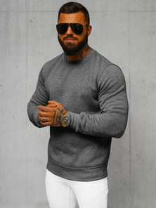 Sudadera de hombre grafito OZONEE JS/2001-10Z