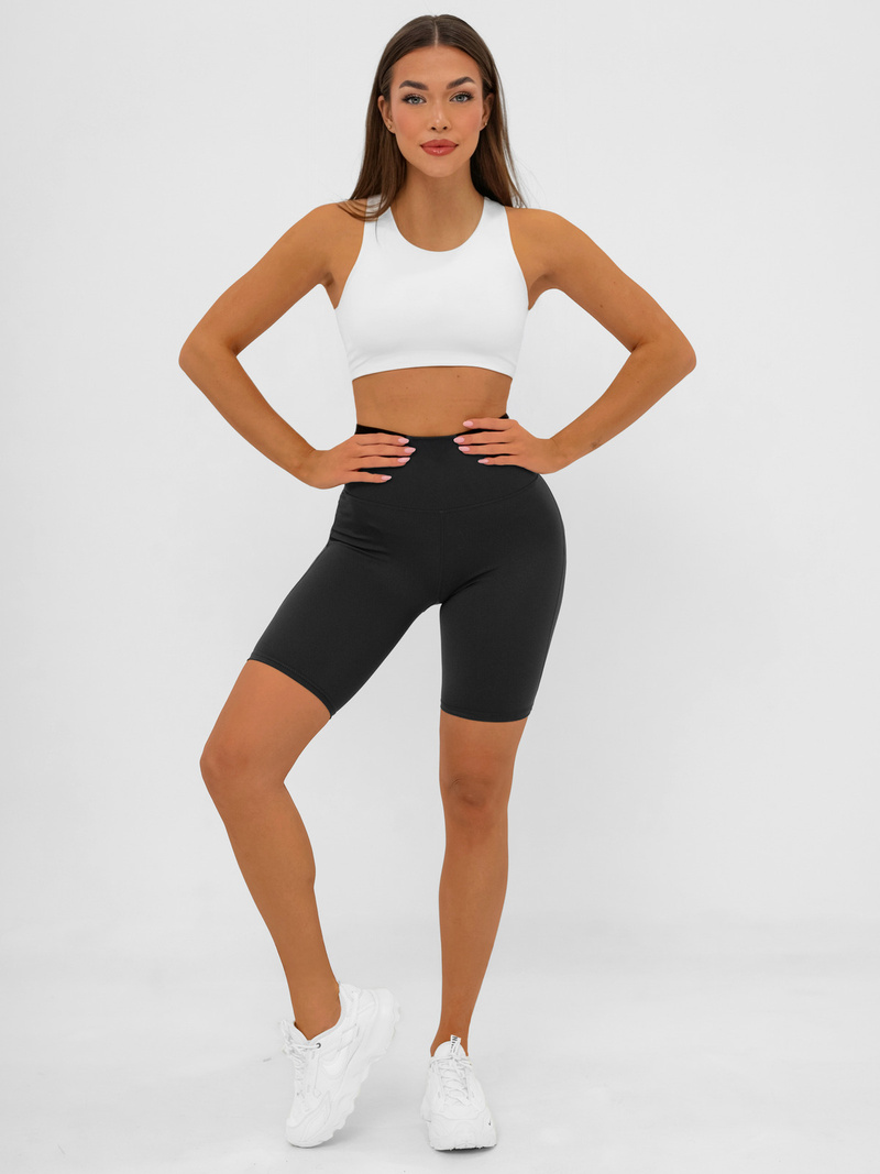 Leggins mujer cortos negros OZONEE JS/17K583/3