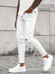 Vaqueros de hombre blancos OZONEE E/5391/01Z