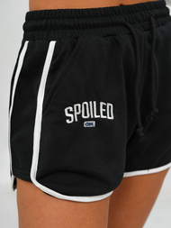 Conjunto de chándal de dos piezas negro-blanco OZONEE JS/M58631AB