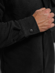 Camisa de hombre negra OZONEE O/GOM23040