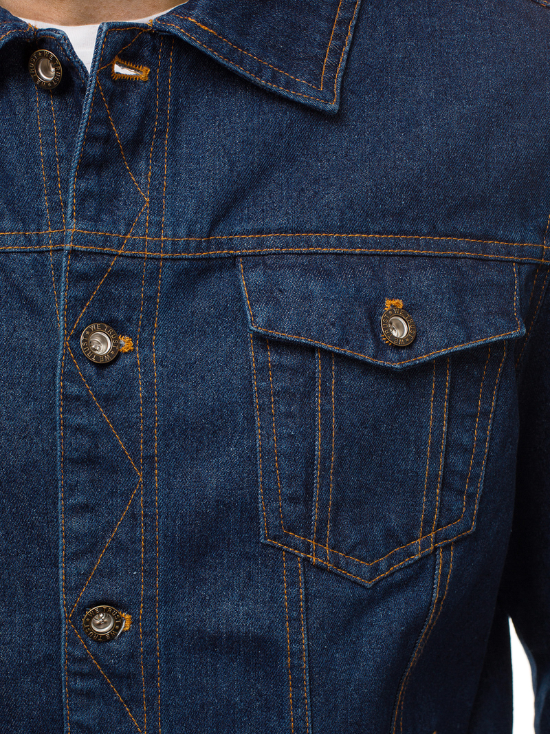 Chaqueta vaquera de hombre azul OZONEE JB/JP1110