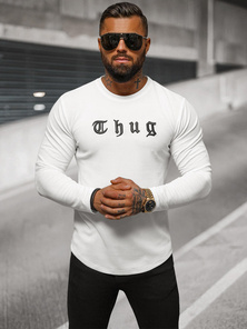 Sudadera de hombre blanca OZONEE O/T6612