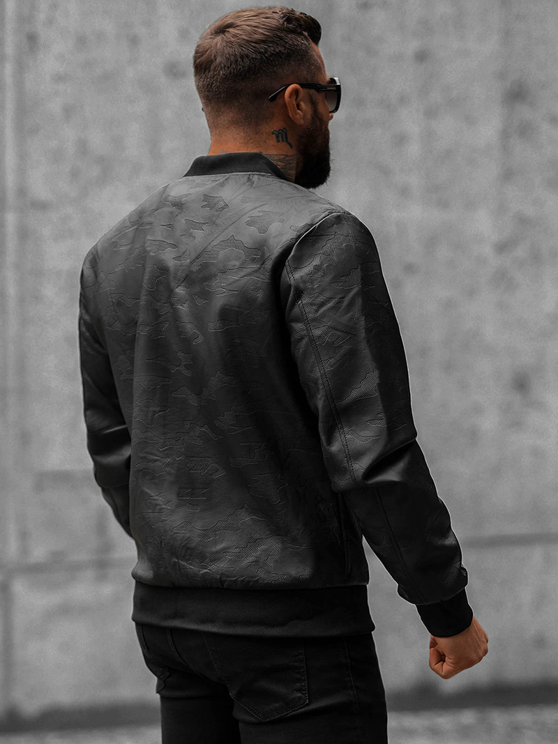 Chaqueta de hombre negra OZONEE O/3A63