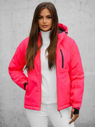 Chaqueta de mujer rosa-neón OZONEE JS/HH012/53Z