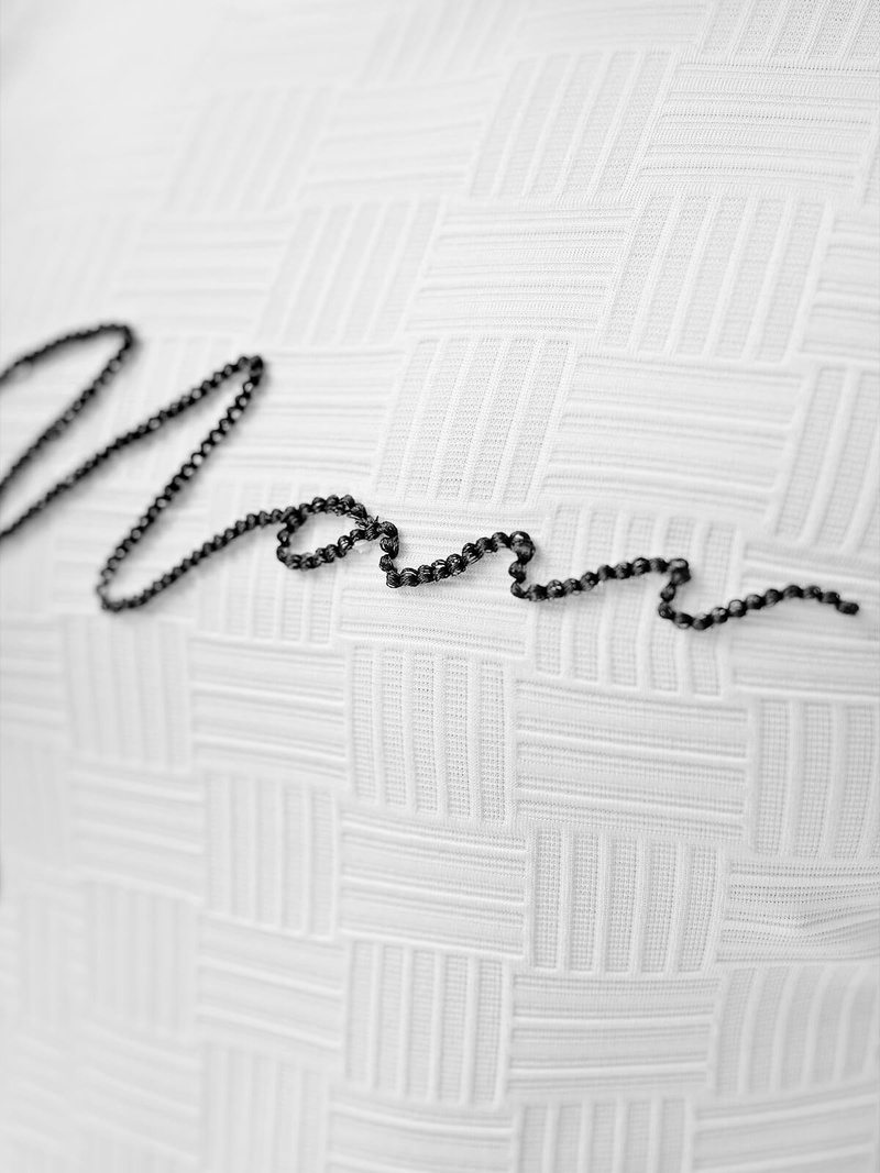 Camiseta de hombre blanco OZONEE O/QS11628