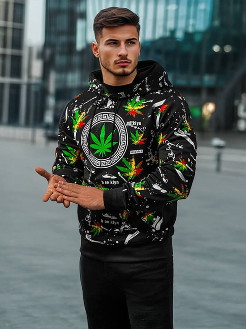 Sudadera de hombre negra OZONEE O/B269Z