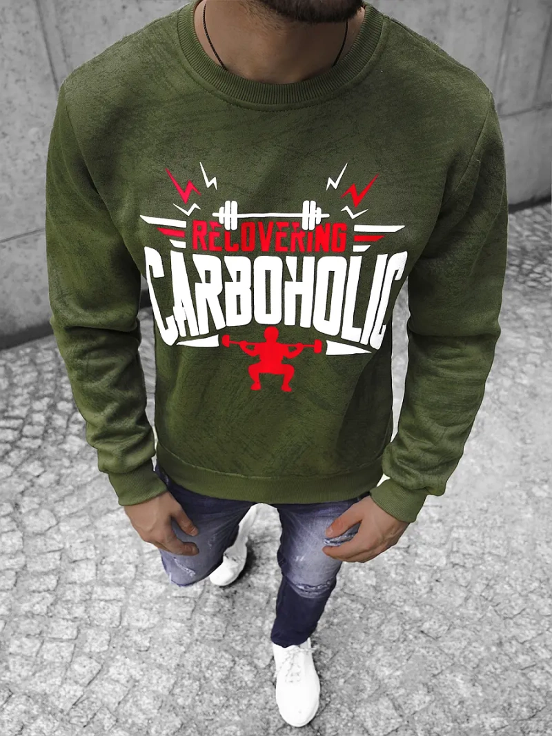 Sudadera de hombre verde OZONEE JS/Y10089