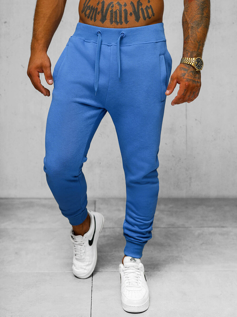Pantalón de chándal de hombre azul OZONEE JS/XW01Z