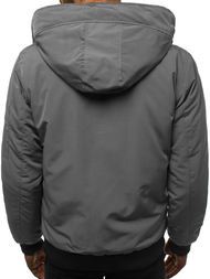 Chaqueta de hombre gris OZONEE JS/2019005