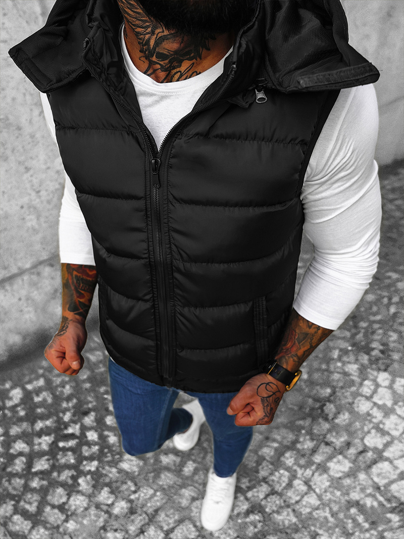 Chaleco de hombre negra OZONEE N/7129