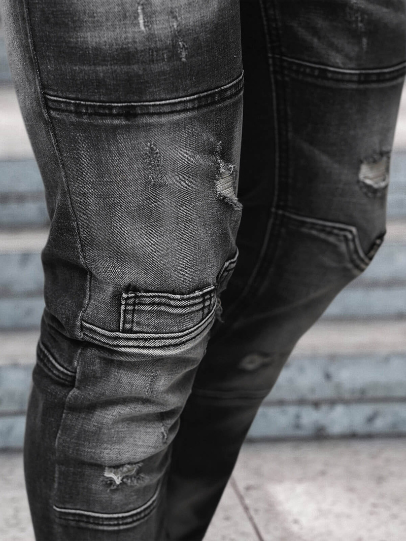 Vaquero de hombre negras OZONEE NB/MP0155N