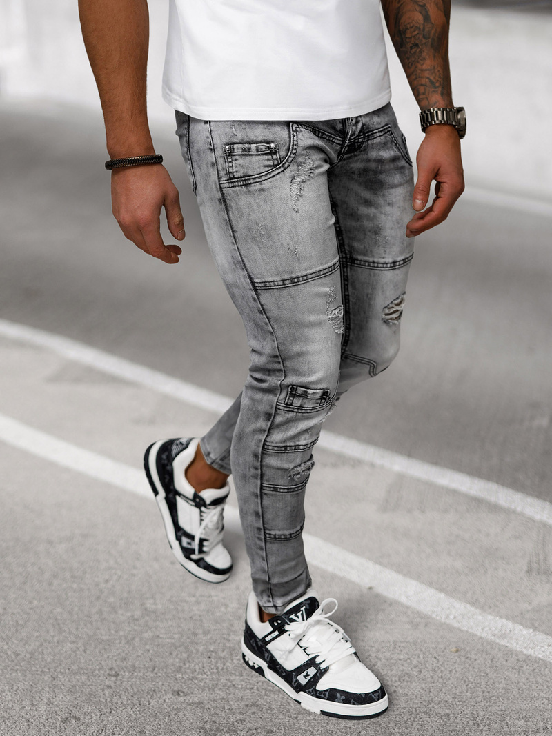 Vaqueros de hombre grafito OZONEE NB/MP0163N