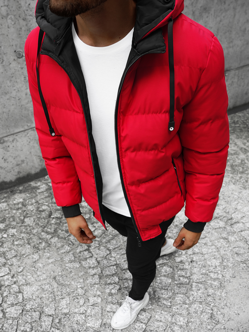 Chaqueta de hombre roja OZONEE JS/M761/270
