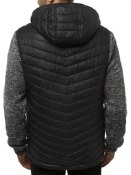 Chaqueta de hombre negra OZONEE JS/KS2001K